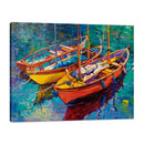 Barcos y Puesta de Sol