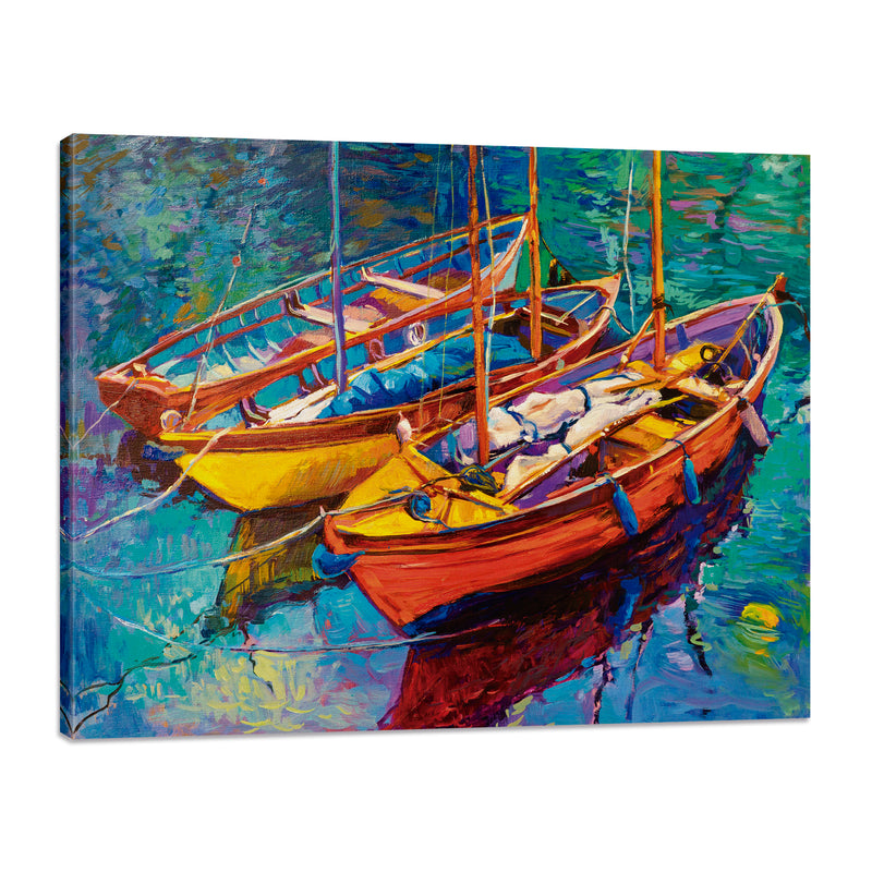 Barcos y Puesta de Sol