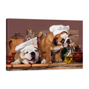 Bulldogs Ingleses en Cocina