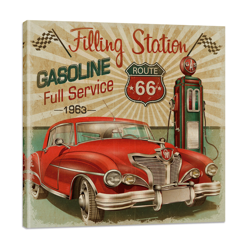 Estación de Gasolina Retro