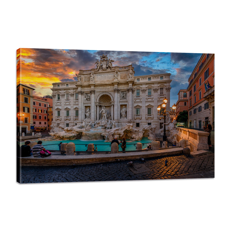 Fontana de Trevi al Atardecer
