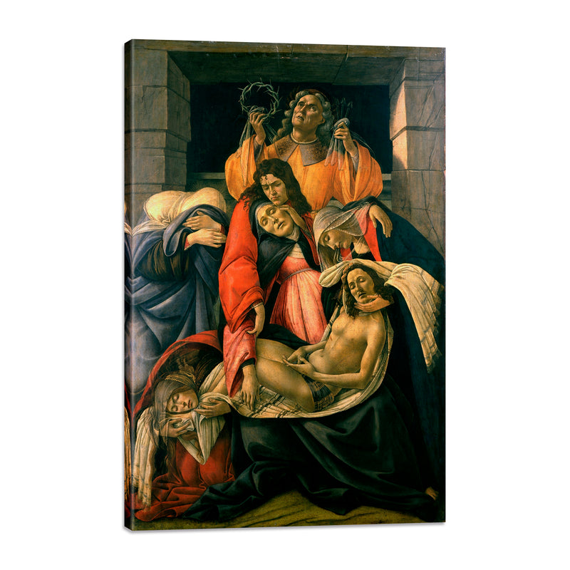 Lamento sobre Cristo muerto con los santos - Sandro Botticelli
