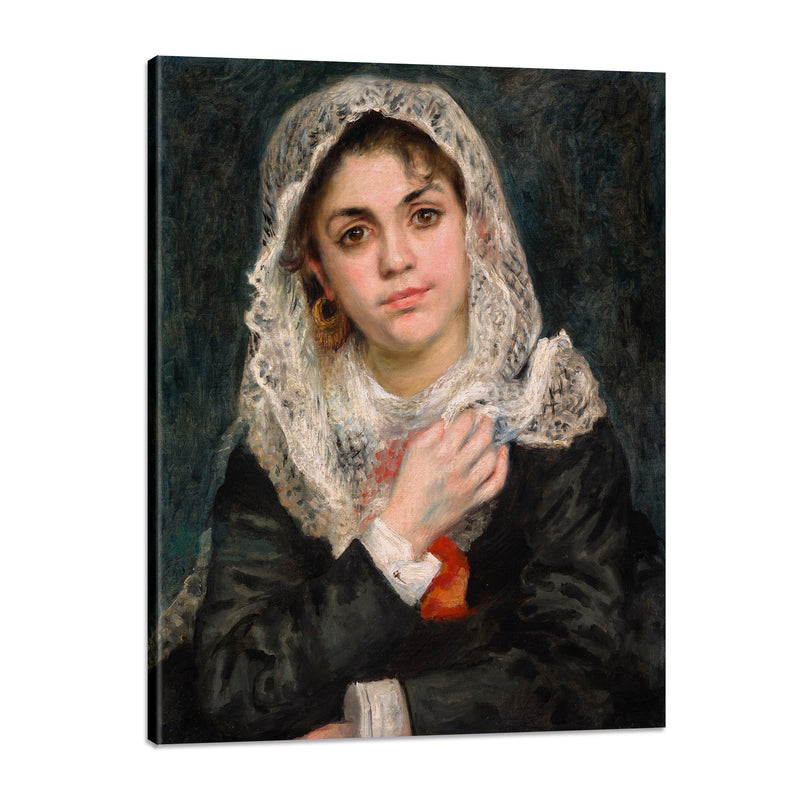Lise en Chal Blanco - Auguste Renoir