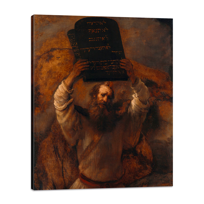 Moises con los 10 Mandamientos - Rembrandt