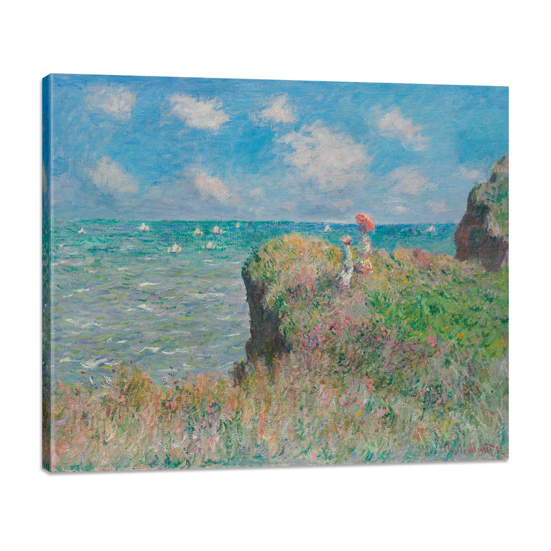 Paseo por el Acantilado en Pourville - Monet