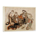 Un grupo de Seis Damas - Katsushika Hokusai