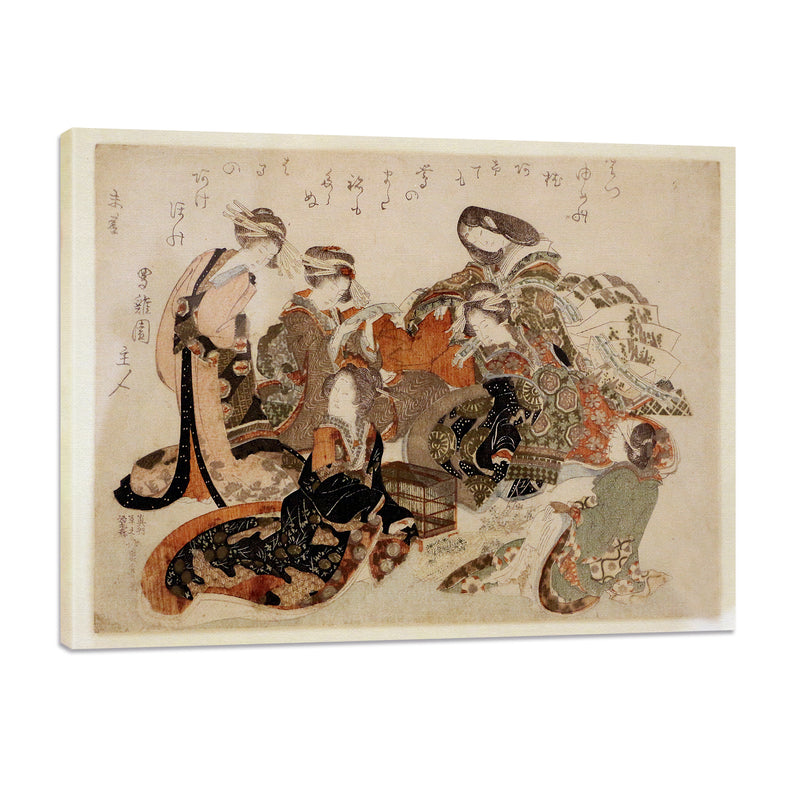 Un grupo de Seis Damas - Katsushika Hokusai