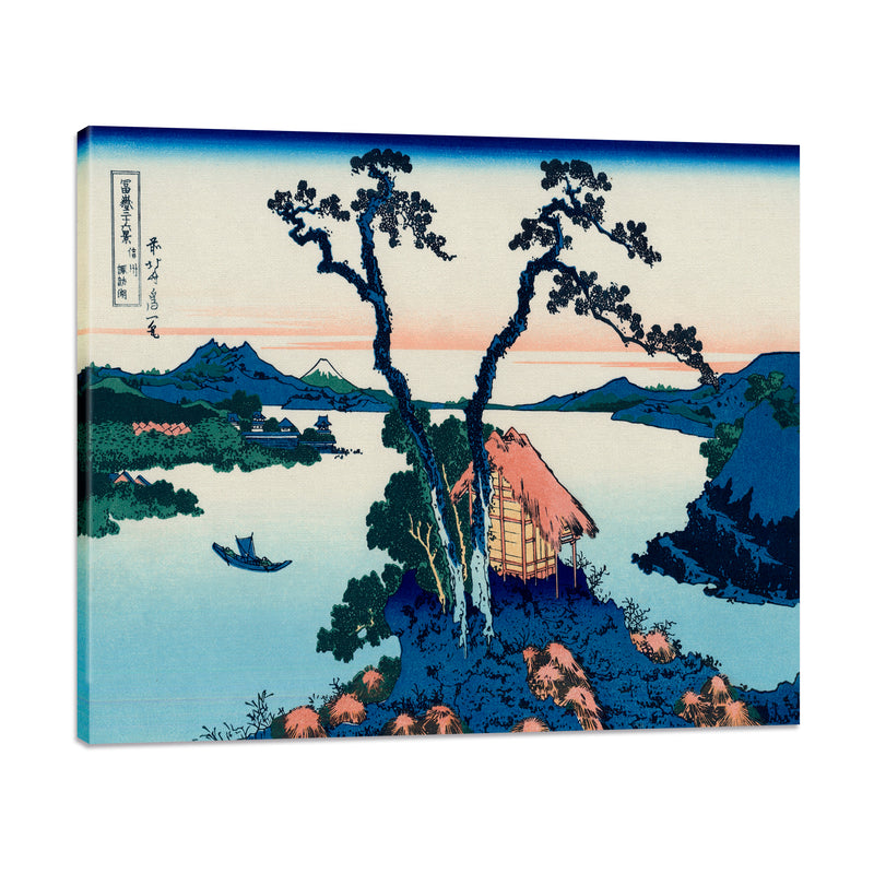 Lago Suwa en la Provincia de Shinano - Katsushika Hokusai